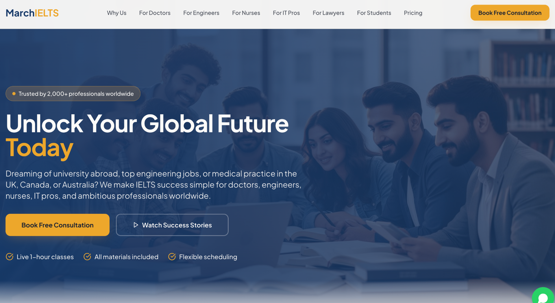 March IELTS desktop view